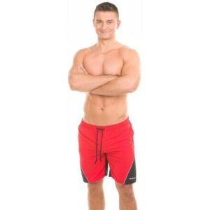Aqua-Speed Scott pánské plavecké šortky černá-červená