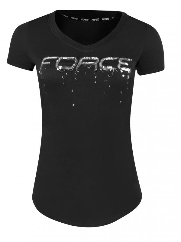 Force LADY černé dámské triko