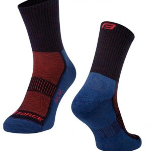 Force Ponožky POLAR modro-červené