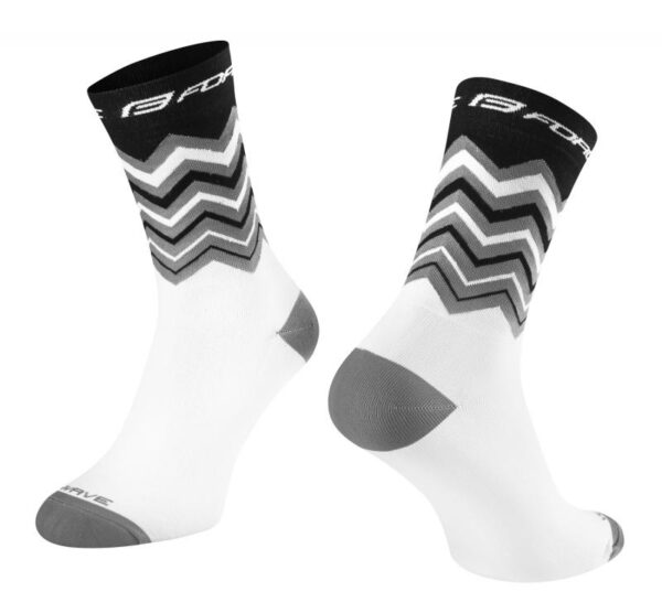 Force Ponožky WAVE černo-bílé