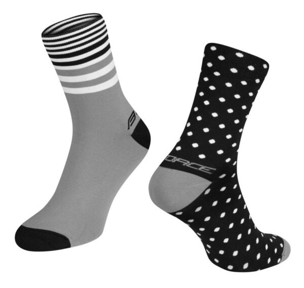 Force SPOT černo-šedé cyklistické ponožky