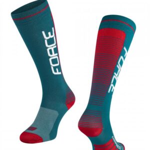 Force ponožky F COMPRESS petrolejovo-červené