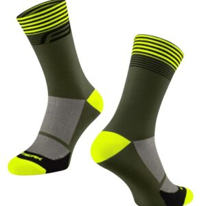 Force ponožky Streak zeleno-fluo