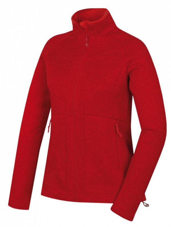 Husky Alan L jemně červený dámský fleecový svetr