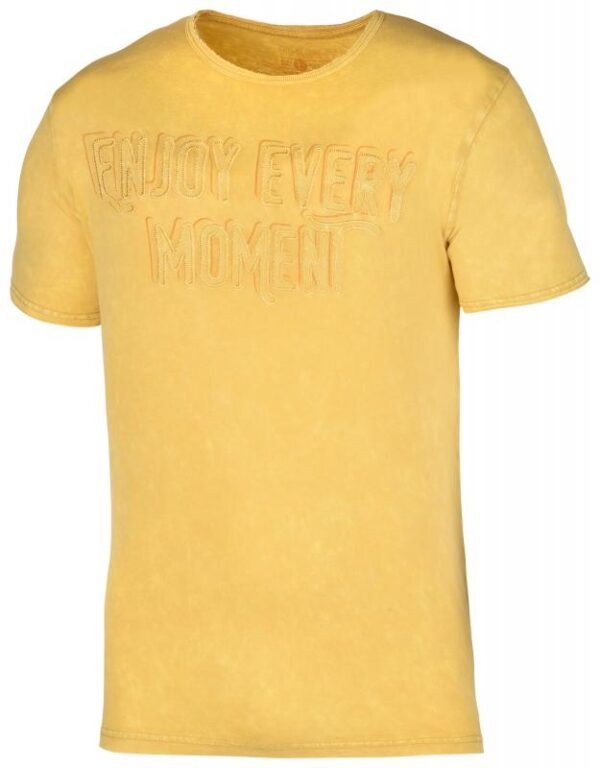 Husky Bueno M krémově žluté pánské triko