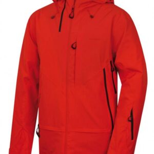 Husky Gambola M výrazně červená pánská hardshellová bunda