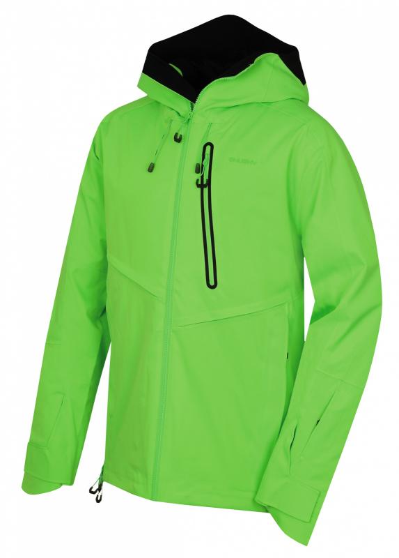 Husky Mistral M neonově zelená pánská lyžařská bunda