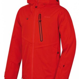 Husky Mistral M výrazná cihlová pánská lyžařská bunda