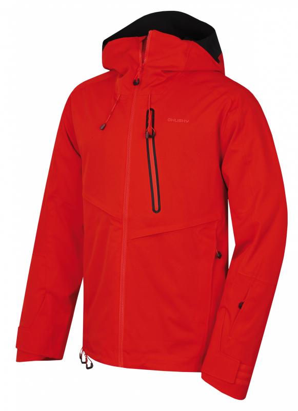 Husky Mistral M výrazná cihlová pánská lyžařská bunda
