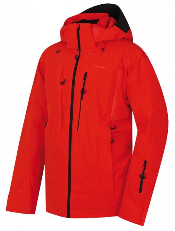 Husky Montry M výrazná cihlová pánská lyžařská bunda