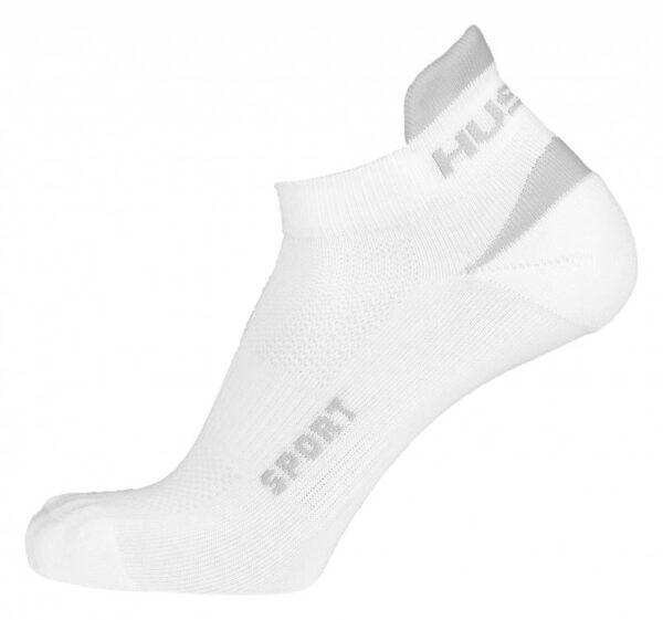 Husky Sport bílé/šedé ponožky