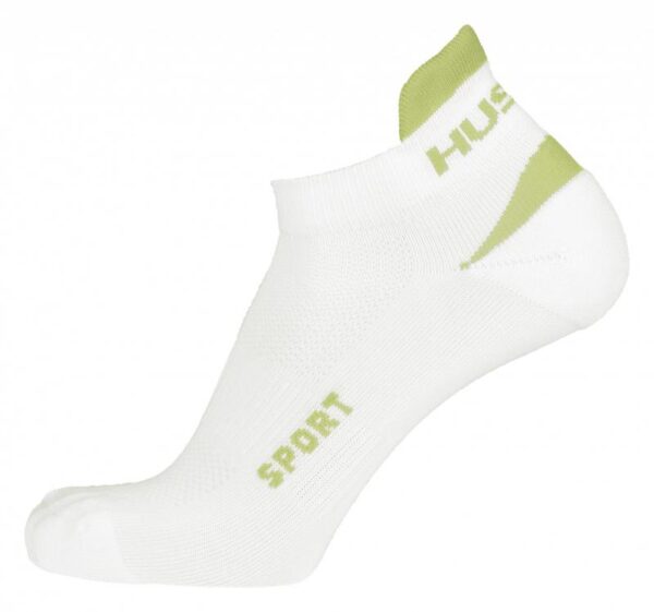 Husky Sport bílé/sv. zelené ponožky