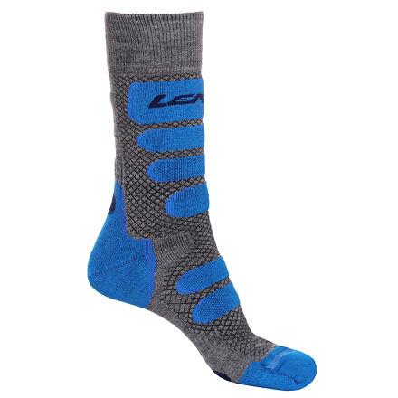 Lenz X Country 2.0 lyžařské ponožky šedá-modrá