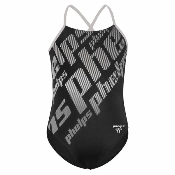 Michael Phelps Dívčí plavky ZOE stříbrná/černá