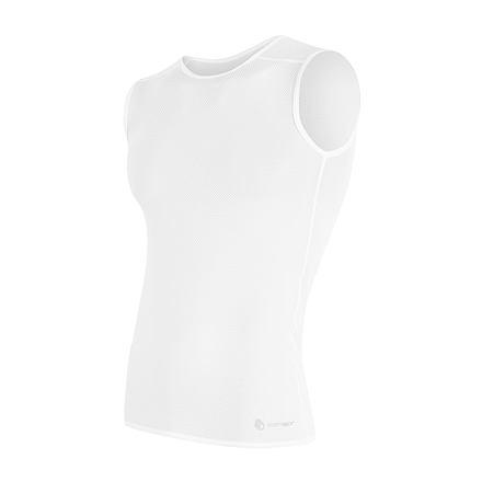 Sensor Coolmax Air bílé pánské triko bez rukávů
