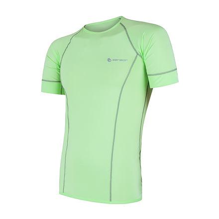 Sensor Coolmax Fresh světle zelené pánské triko krátký rukáv