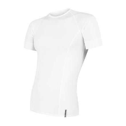 Sensor Coolmax Tech bílé pánské triko krátký rukáv