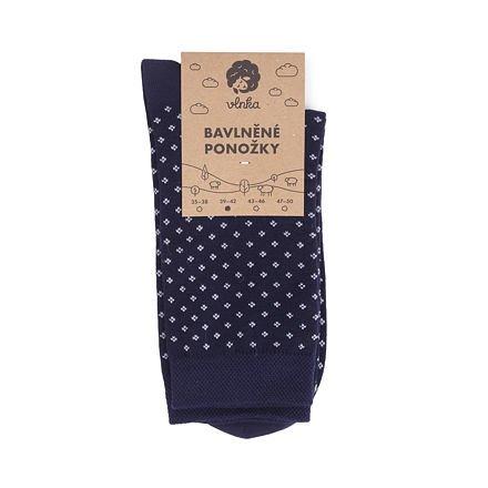 Vlnka Bavlněné ponožky modrotisk
