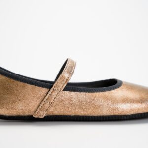 Ahinsa Shoes Zlaté barefoot balerínky Ananda