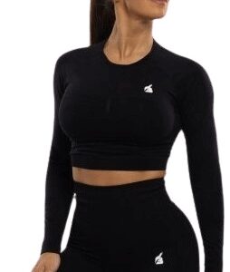 Booty BASIC ACTIVE BE BLACK crop-top - L