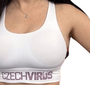 Czech Virus Sportovní podprsenka bílá - XS