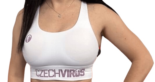 Czech Virus Sportovní podprsenka bílá - XS
