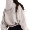 Exalted Dámská OVERSIZED mikina Comfy-Nest™ béžová - M - Image 2