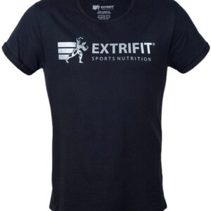 Extrifit Tričko černé se stříbrným logem - M
