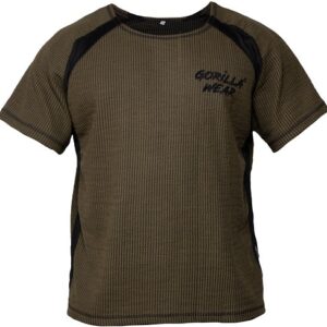 Gorilla Wear Augustine Old School Work Out Top Army Green - S/M
