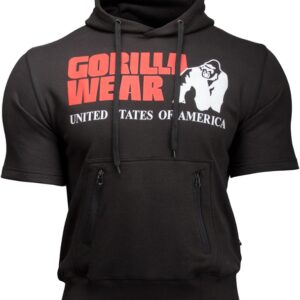 Gorilla Wear Pánská mikina Boston Short Sleeve Hoodie Black - XL