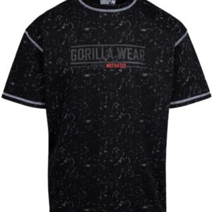 Gorilla Wear Pánske Oversized tričko Saginaw - Washed černé - 2XL