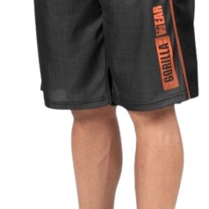 Gorilla Wear Pánske šortky Wallace Mesh Šedá/Oranžová - XXL/XXXL
