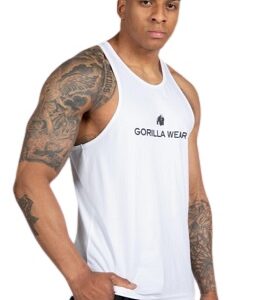 Gorilla Wear Pánské tílko Carter Strech Tank Top White - 3XL