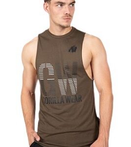 Gorilla Wear Pánské tílko Dakota Sleveless T-shirt Army Green - 2XL VÝPRODEJ