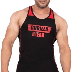 Gorilla Wear Pánske tílko Wallace Černá/Červená - M