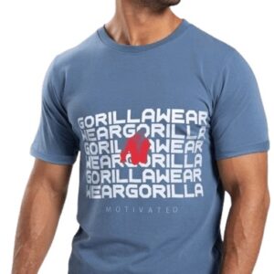 Gorilla Wear Pánske tričko Bradley Coronet modrá - XL