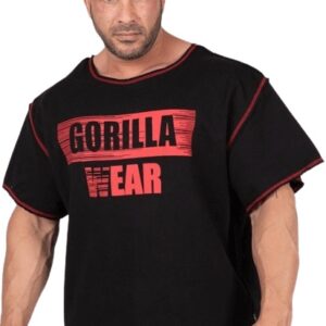 Gorilla Wear Pánske tričko Wallace Černá/Červená - S/M