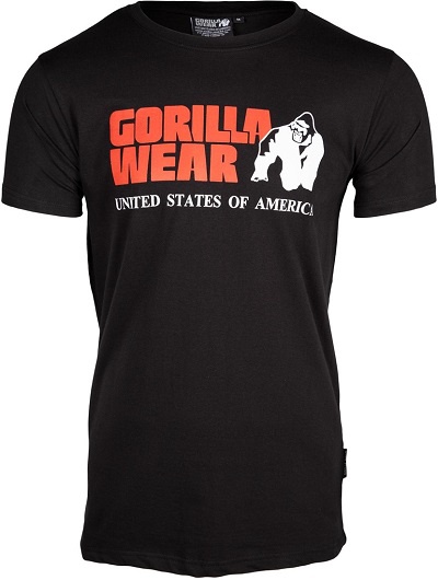 Gorilla Wear Pánské tričko s krátkým rukávem Classic T-shirt Black - S