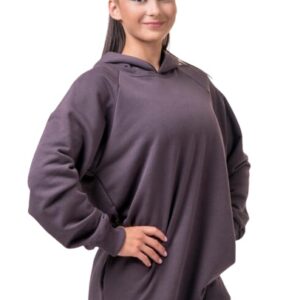 Nebbia Dlouhá Everyday Hero mikina s kapucí 580 marron - XS