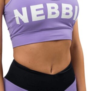 Nebbia Dvouvrstvá sportovní podprsenka Flex 241 lila - M