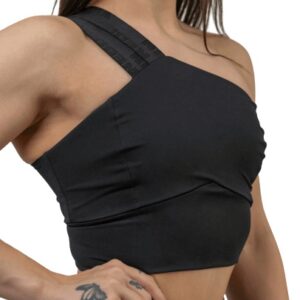 Nebbia Intense Dámská Sportovní podprsenka s vysokou podporou Asymmetric 841 černá - XS