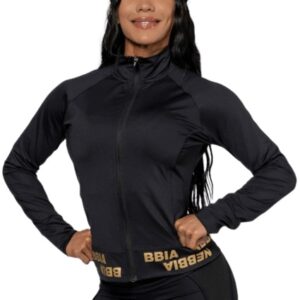 Nebbia Intense Dámská mikina se zipem warm-up 833 gold - XS