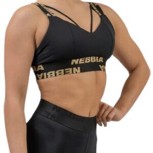 Nebbia Intense Dámská sportovní podprsenka s výstuží Iconic 844 gold - S