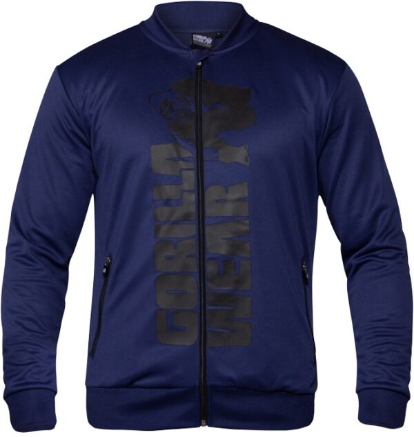 Gorilla Wear Pánská mikina Ballinger Track Jacket Navy Blue/Black - S VÝPRODEJ