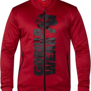 Gorilla Wear Pánská mikina Ballinger Track Jacket Red - M VÝPRODEJ