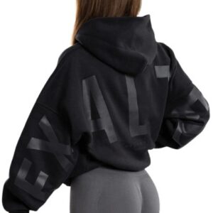 Exalted Dámská Comfy-Nest ORIGINAL OVERSIZED mikina černá - S
