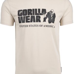 Gorilla Wear Pánské tričko s krátkým rukávem Classic T-shirt Beige - S