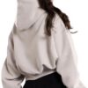 Exalted Dámská OVERSIZED mikina Comfy-Nest™ béžová - M - Obrázek 2