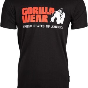 Gorilla Wear Pánské tričko s krátkým rukávem Classic T-shirt Black - XXL