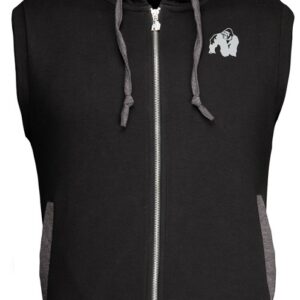 Gorilla Wear Pánská vesta Springfield S/L Zipped Hoodie Black - M